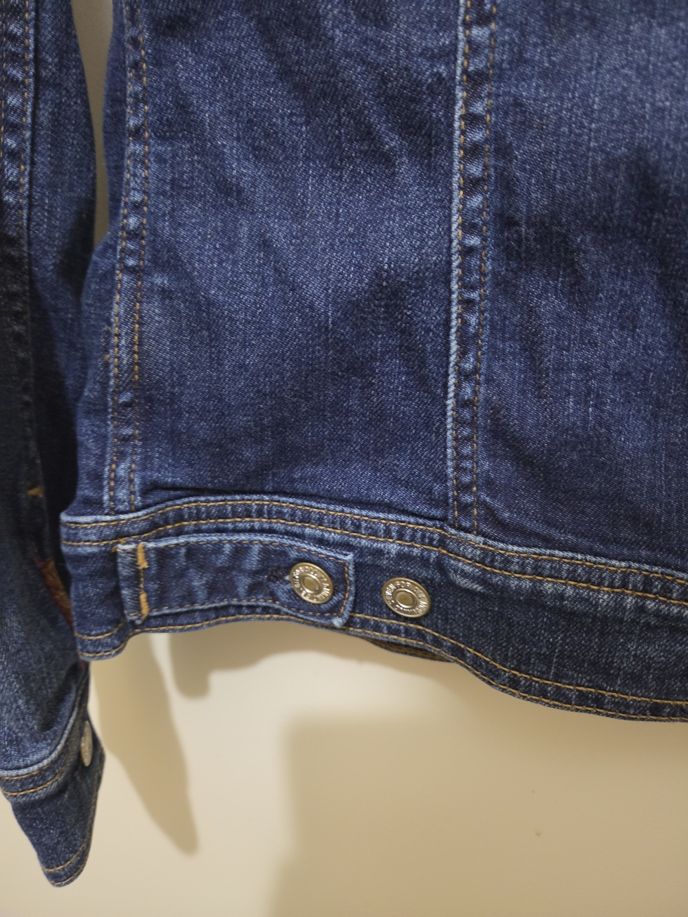 7 For All Mankind Womens Dark Blue Denim Trucker Jacket - XS - Picture 11 of 13